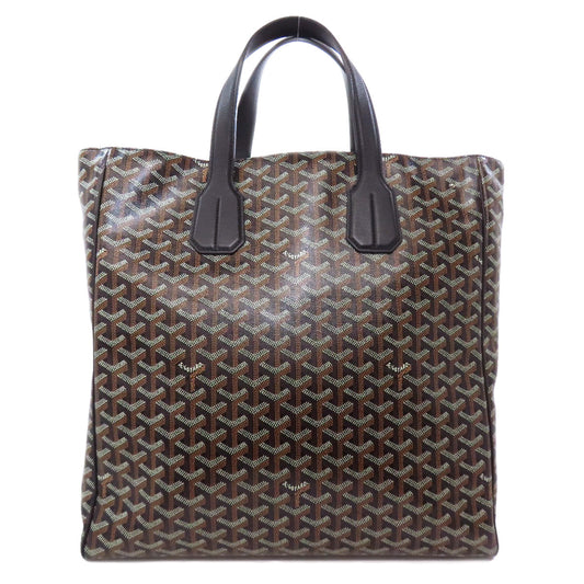 Goyard Tote Bag Coated Canvas Black Voltaire Bag 2 Way Women Used Authentic