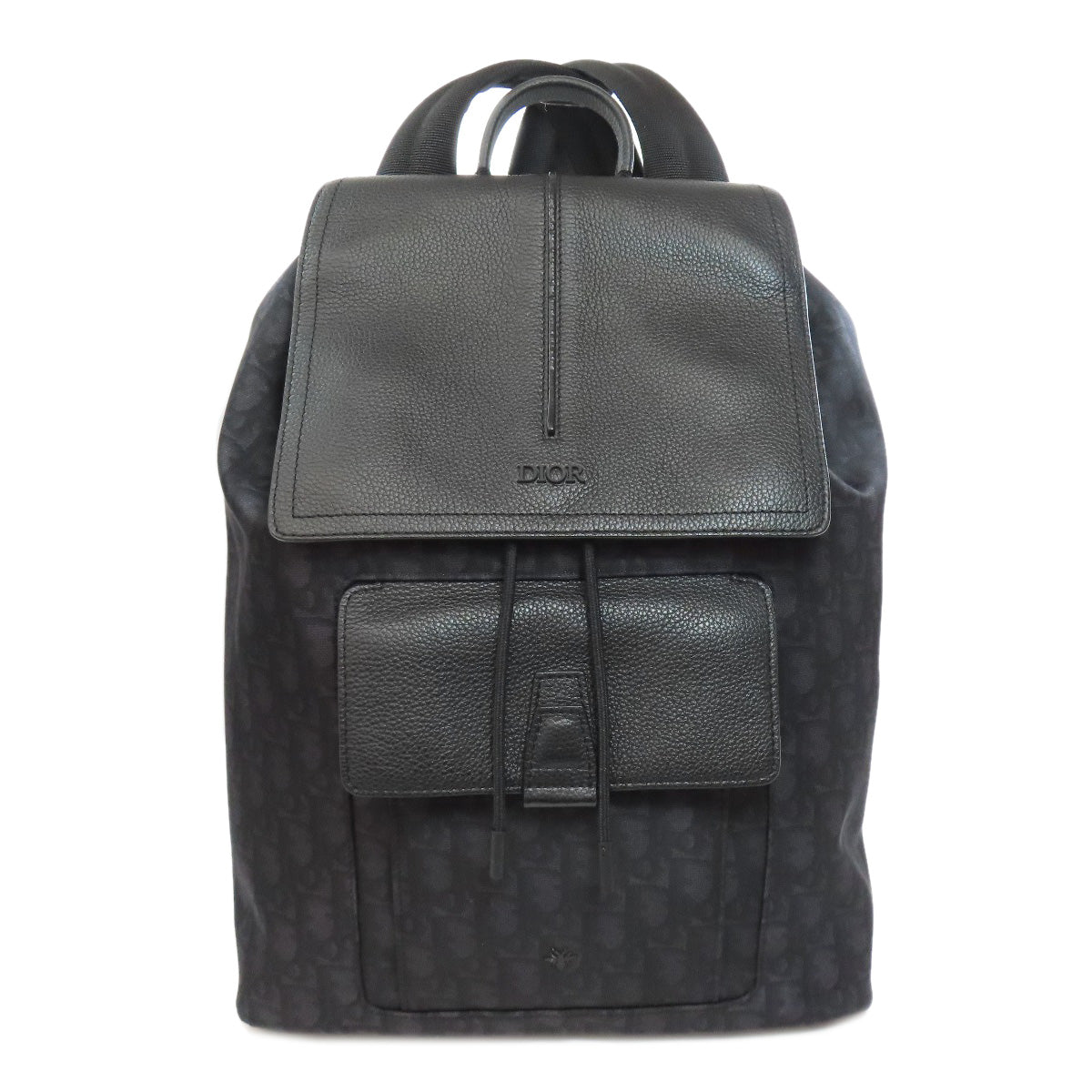 Christian Dior Backpack Nylon Black Dior Homme Oblique