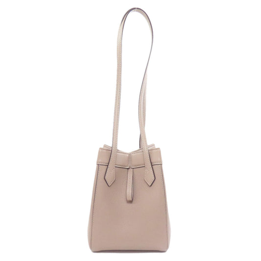 Fendi Shoulder Bag Calfskin Gray Origami Mini