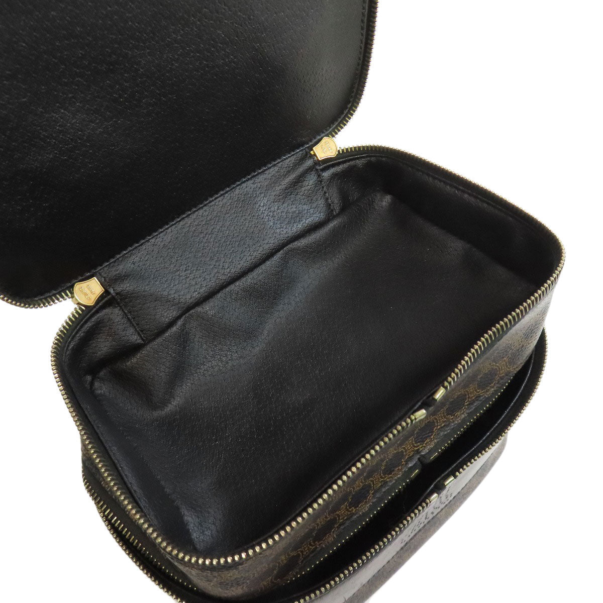 Celine Handbag Pvc Black Vanity Triomphe