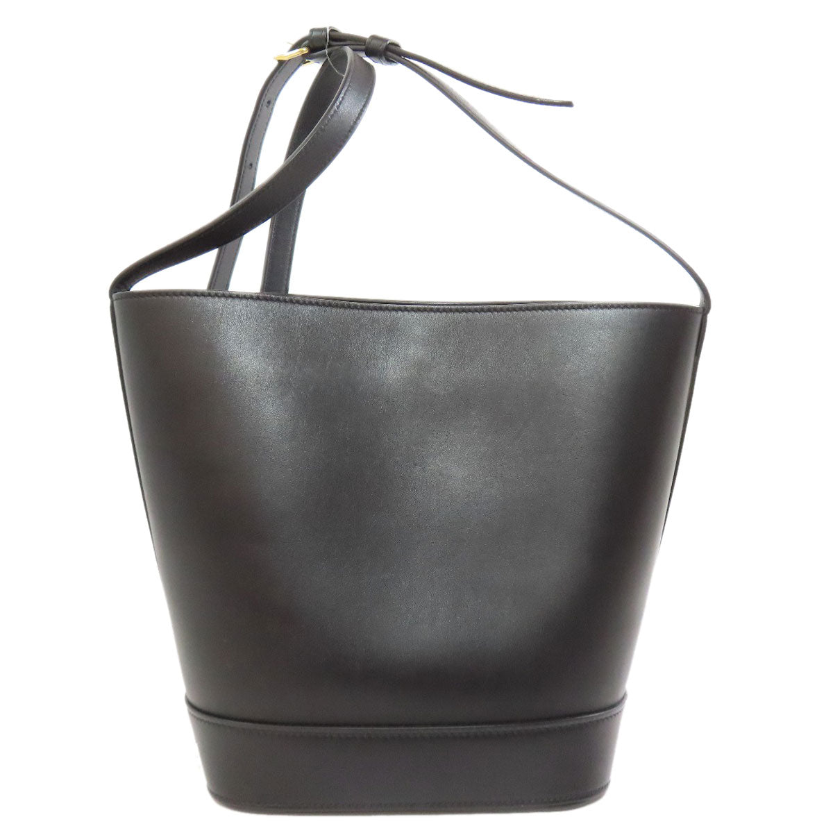 Celine Shoulder Bag Calfskin Black Small Bucket Cuir