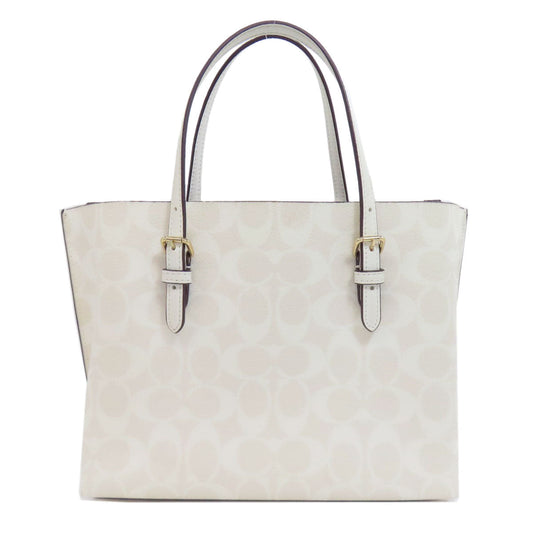 Coach Handbag C4250 Pvc White Molly Tote 25 Signature 2 Way