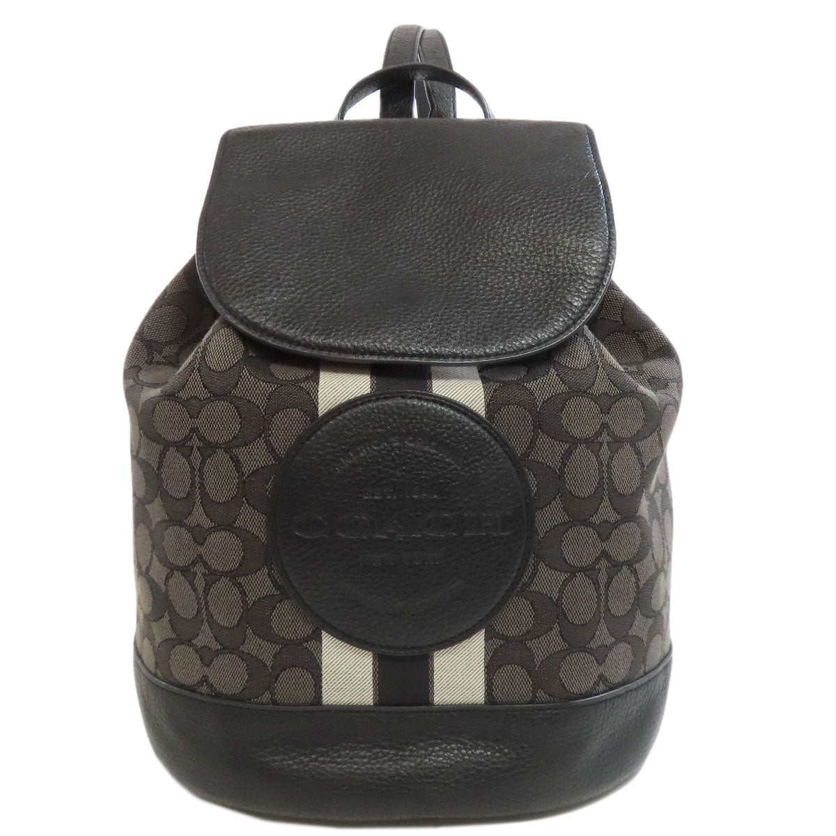 Coach Backpack Ce601 Canvas Black Dempsey Signature