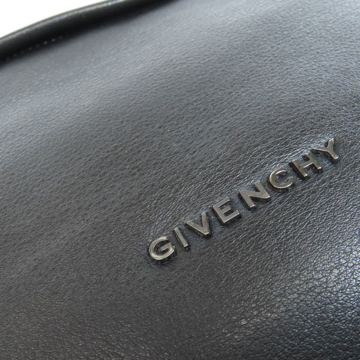 Givenchy Backpack Nylon, Leather Black Logo Women Used Authentic