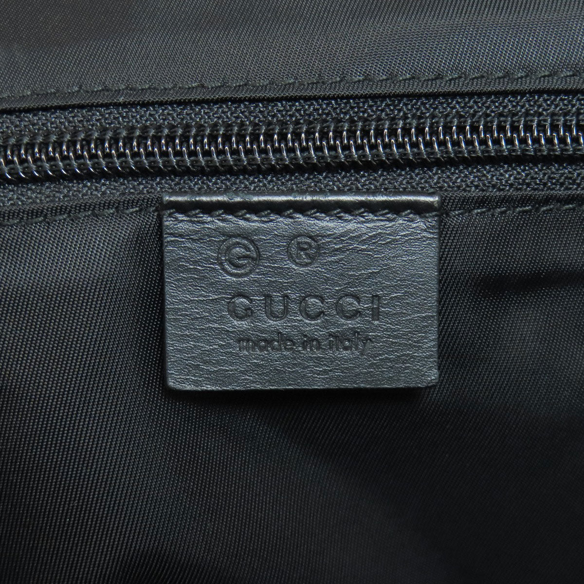 Gucci Backpack 630917 Canvas Black Outlet Sherry Line Women Used Authentic