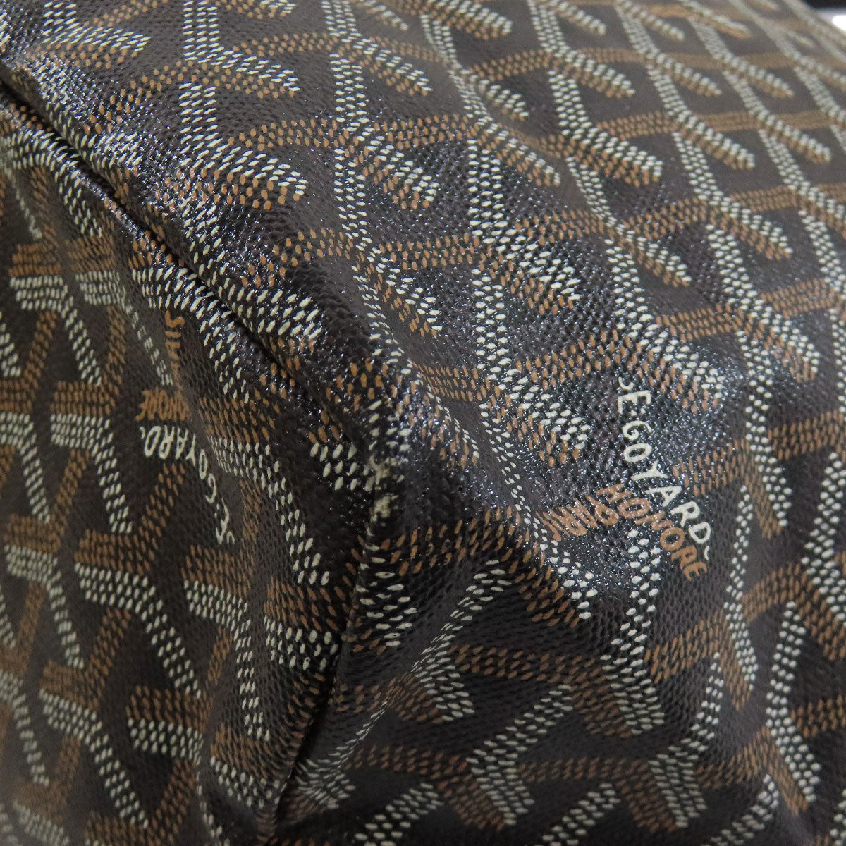 Goyard Tote Bag Coated Canvas Black Saint Louis Pm