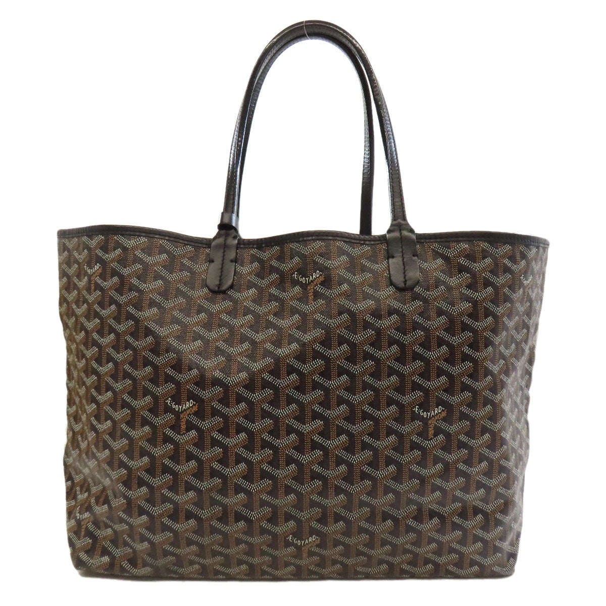 Goyard Tote Bag Coated Canvas Black Saint Louis Pm