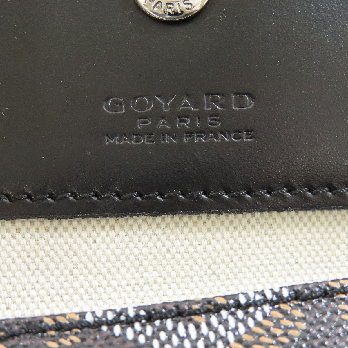 Goyard Tote Bag Coated Canvas Black Saint Louis Pm