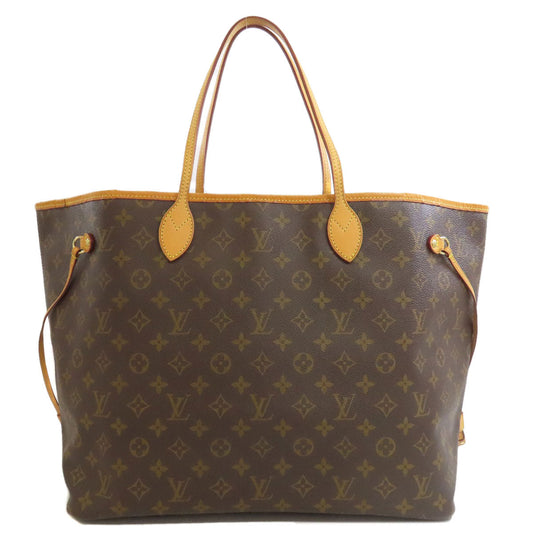 Louis Vuitton Tote Bag M40157 Monogram Canvas Brown Neverfull Gm