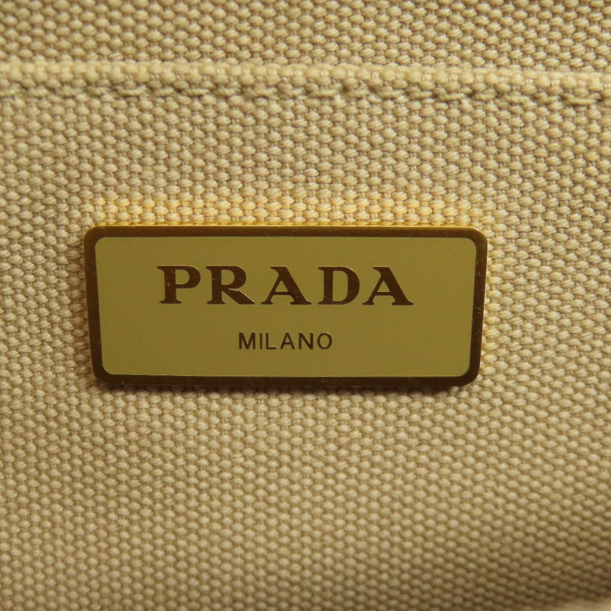 Prada Handbag 1 Bg439 Canvas Beige Canapa Mini 2 Way