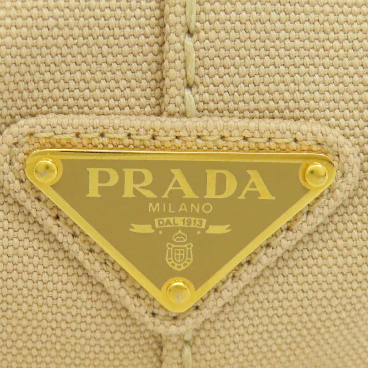 Prada Handbag 1 Bg439 Canvas Beige Canapa Mini 2 Way