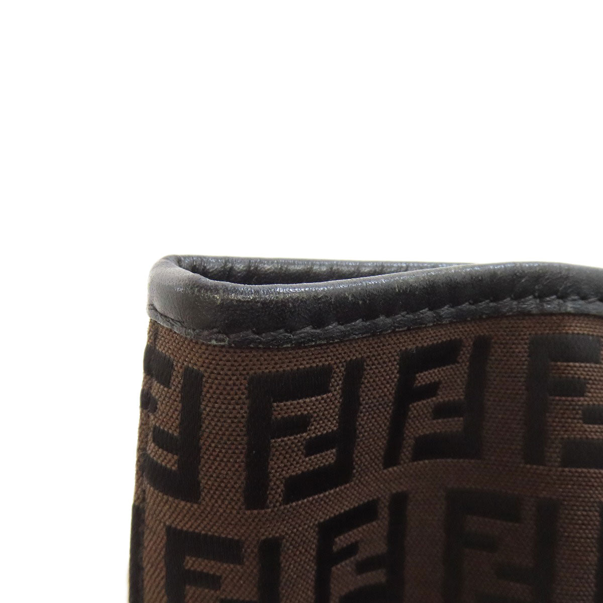 Fendi Tote Bag Canvas Brown Zucca Pattern