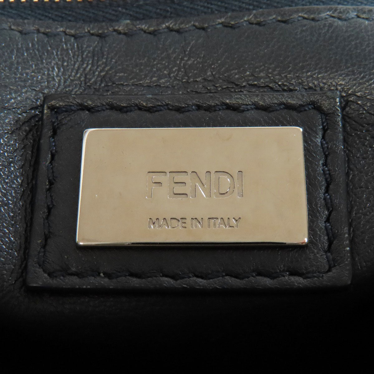 Fendi Handbag Calfskin Brown Peekaboo Mini 2 Way