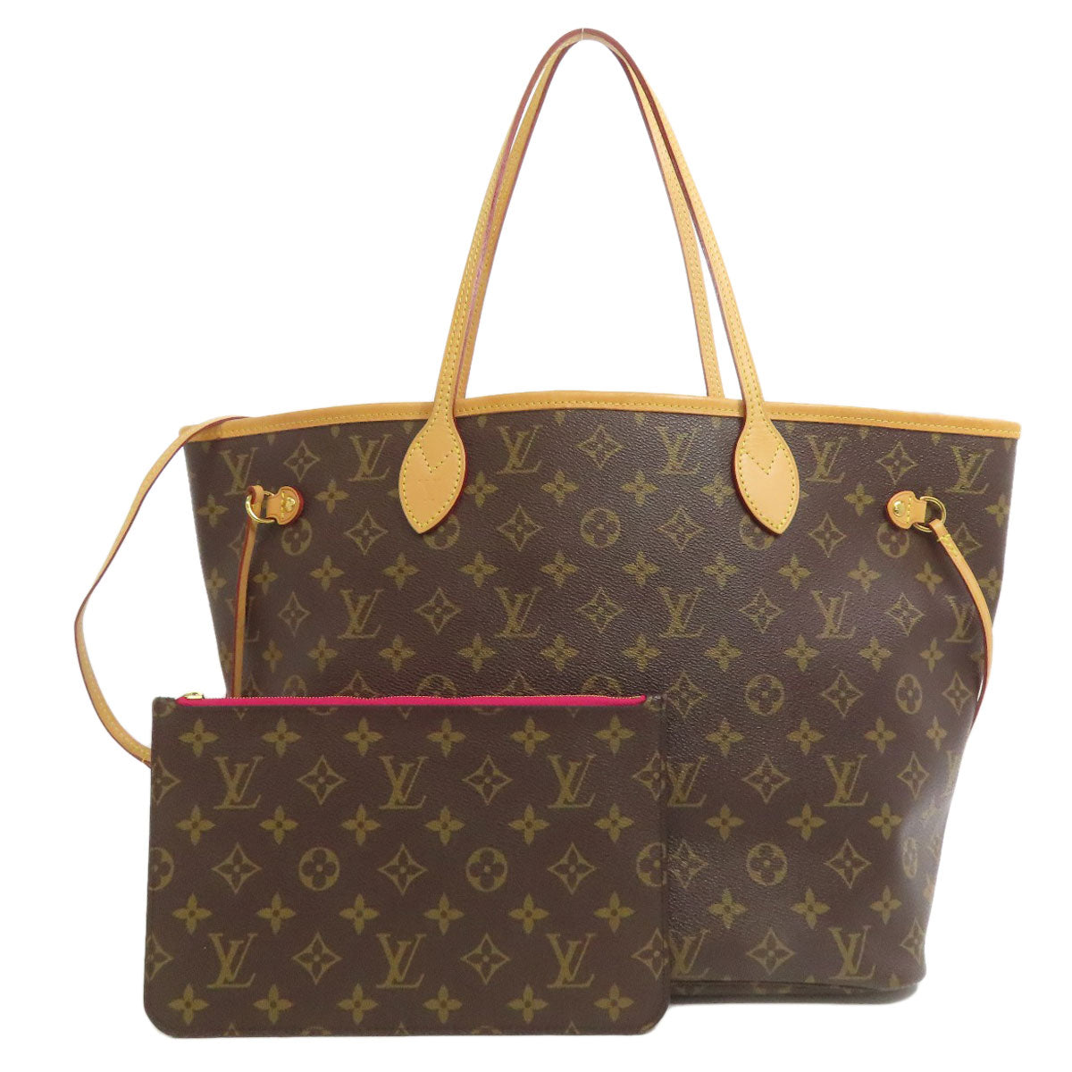 Louis Vuitton Tote Bag M41178 Monogram Canvas Brown Neverfull Mm