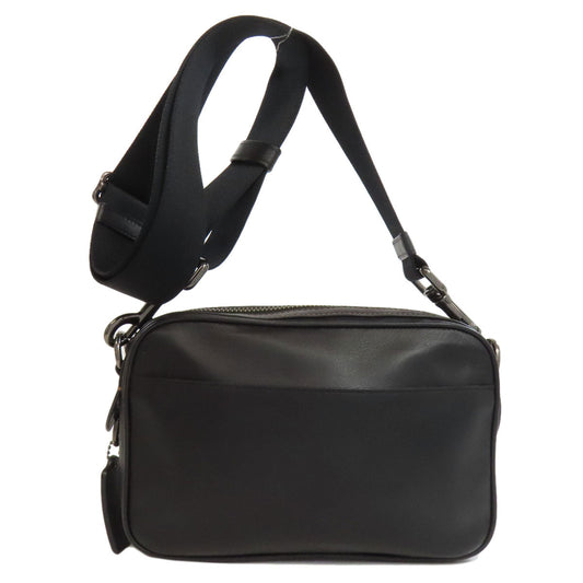 Coach Shoulder Bag F39946 Leather Black Long Shoulder