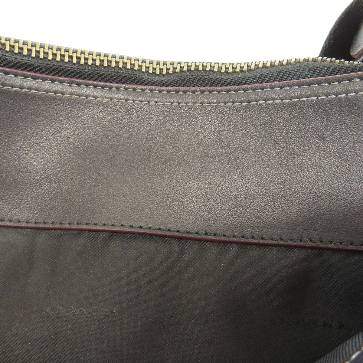 Coach Shoulder Bag 76189 Leather Black Long Shoulder