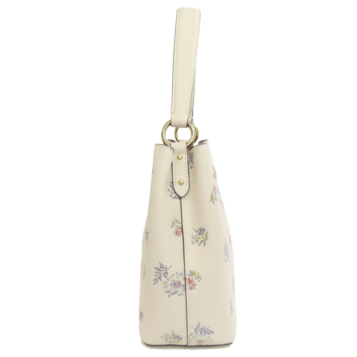 Coach Handbag 2310 Leather White Dandelion Floral 2 Way