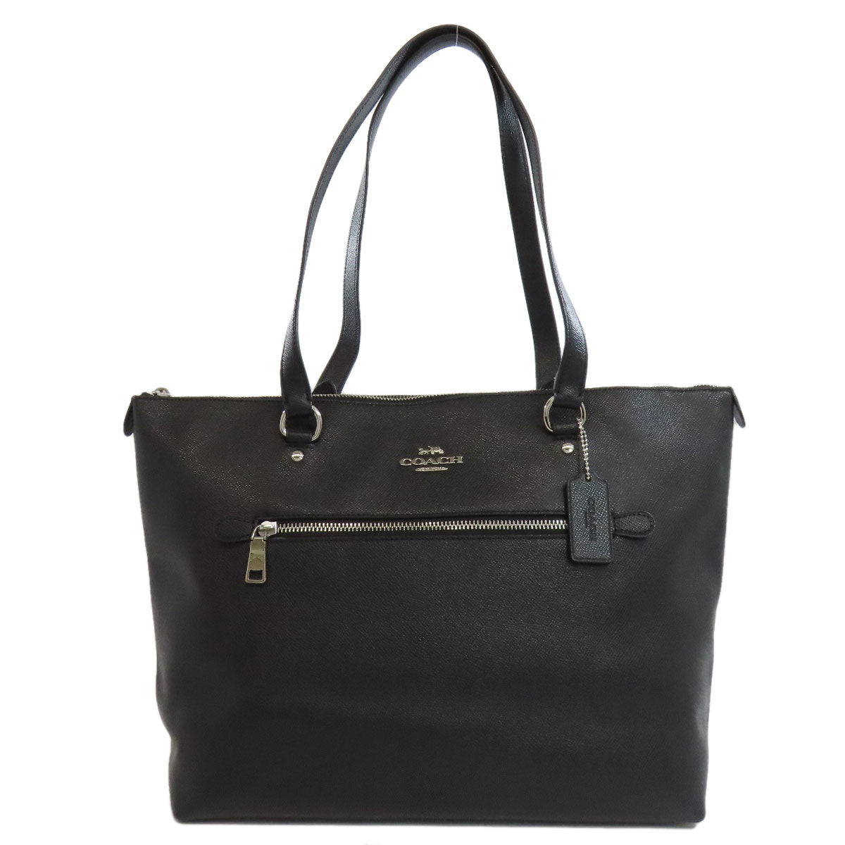 Coach Tote Bag F79608 Leather Black Gallery Tote