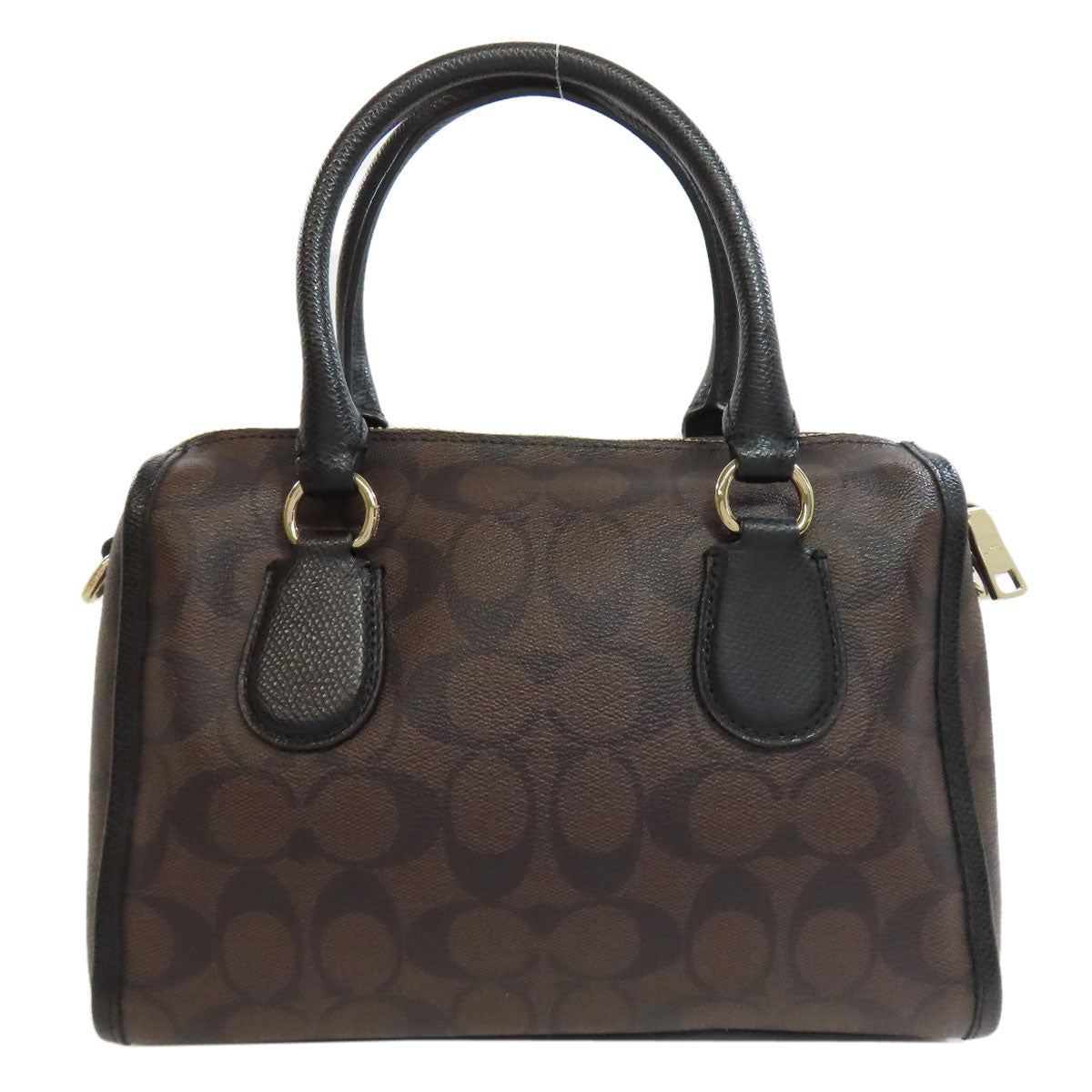 Coach Handbag F34084 Pvc Brown Signature 2 Way