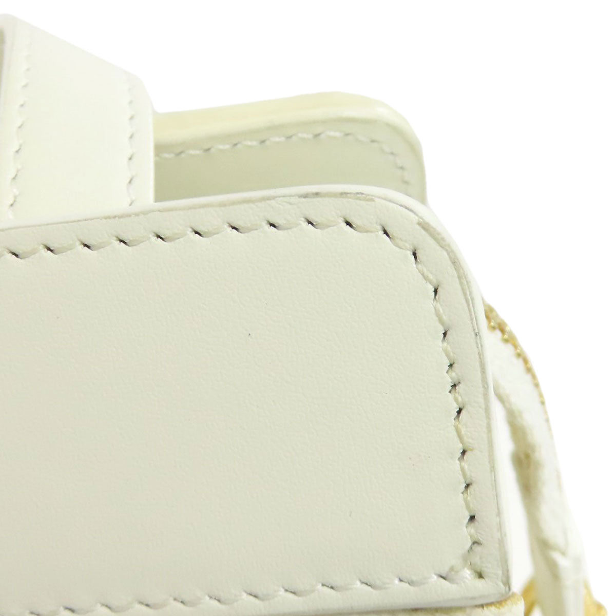 Celine Shoulder Bag Pvc White Triomphe