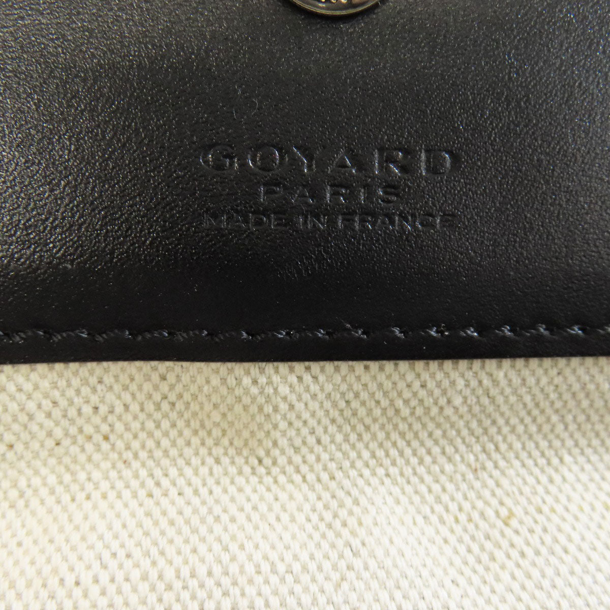 Goyard Tote Bag Coated Canvas Black Saint Louis Gm