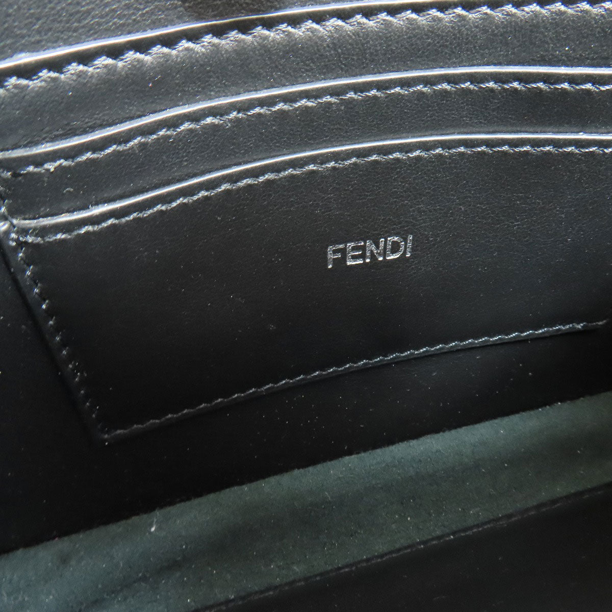 Fendi Handbag Calfskin Black Peekaboo Iseeu X Cross 2 Way