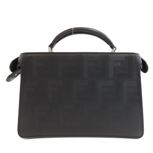 Fendi Handbag Calfskin Black Peekaboo Iseeu X Cross 2 Way