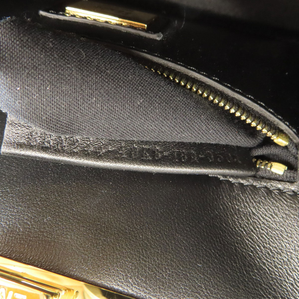 Fendi Handbag Calfskin Black Mini Peekaboo Studs 2 Way