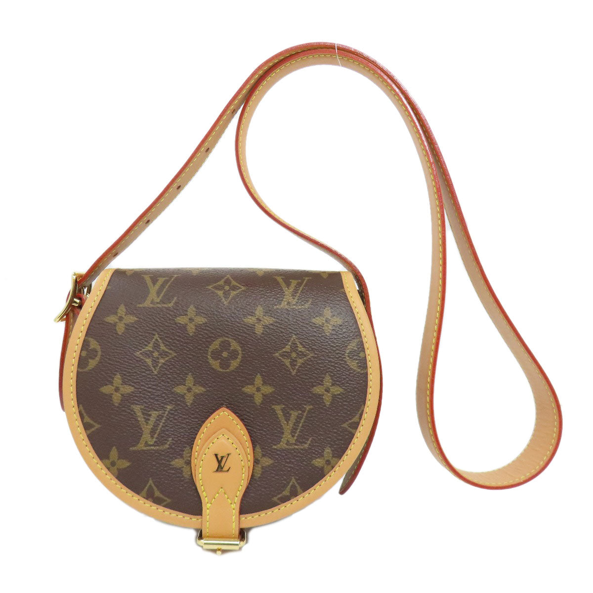 Louis Vuitton Shoulder Bag M44860 Monogram Canvas Brown Tamburan Women Used Authentic