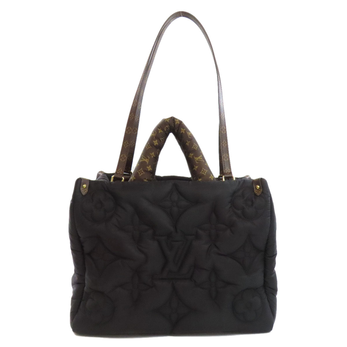 Louis Vuitton Tote Bag M21069 Nylon Black On The Go Mm Pillow