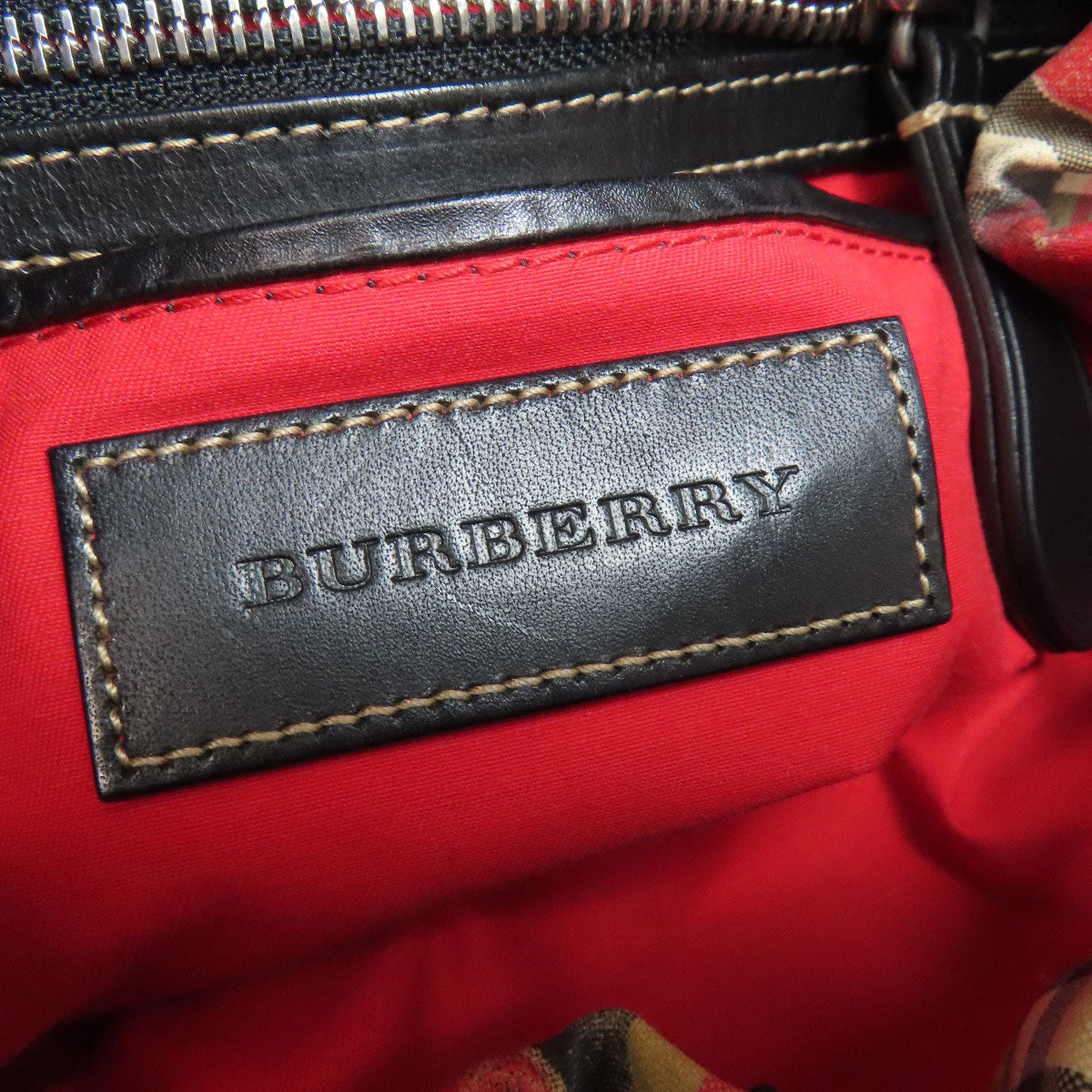 Burberry Backpack Nylon Brown Graffiti