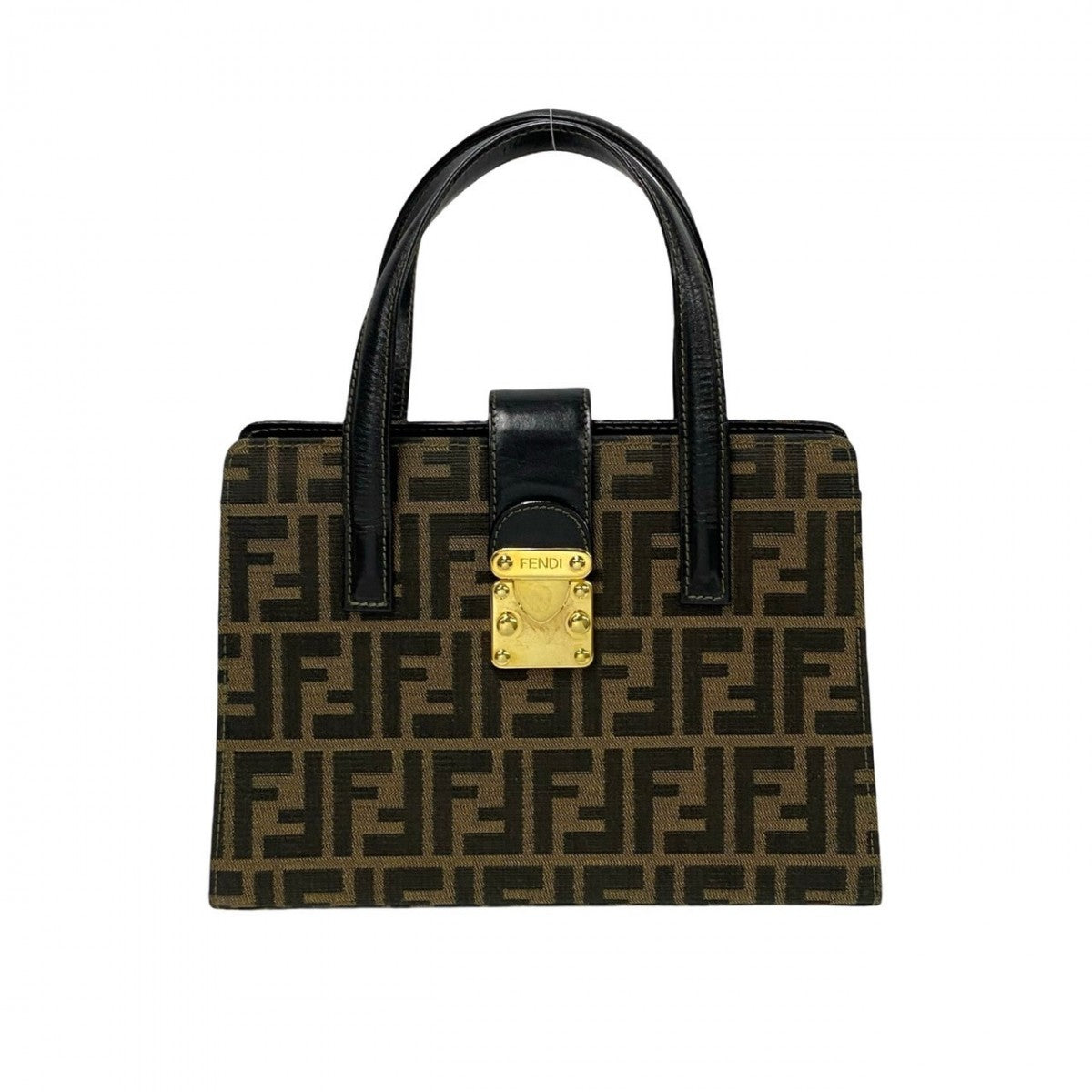 Fendi Handbag Leather Black