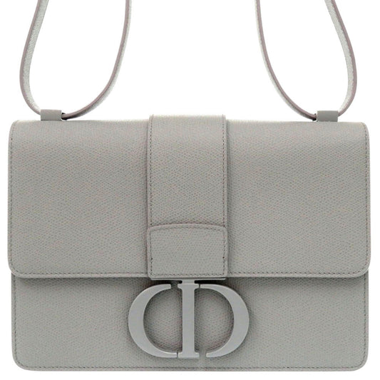 Christian Dior Shoulder Bag M9203 Umos Leather Gray 30 Montaigne Women Used Authentic