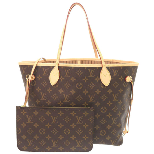 Louis Vuitton Tote Bag M40995 Monogram Canvas Brown Monogram New Neverfull Mm Women Used Authentic