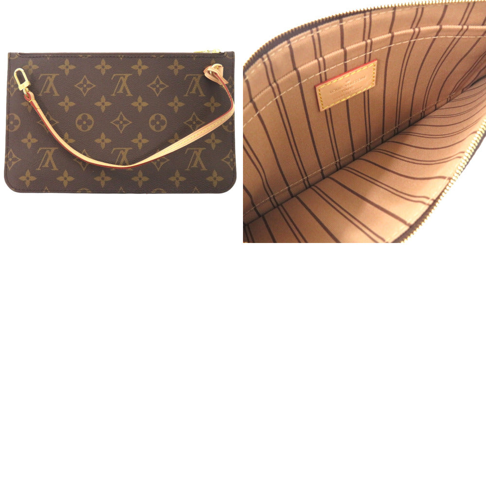 Louis Vuitton Tote Bag M40995 Monogram Canvas Brown Monogram New Neverfull Mm Women Used Authentic