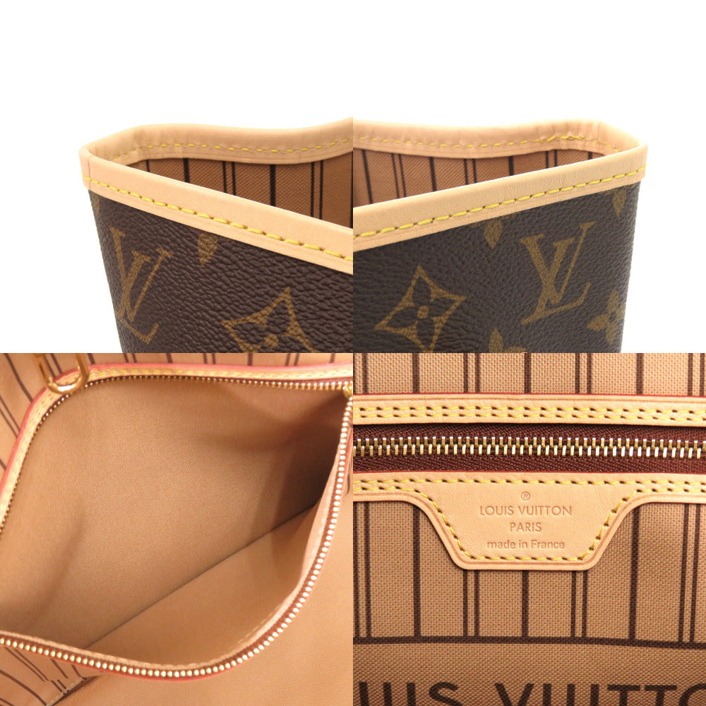 Louis Vuitton Tote Bag M40995 Monogram Canvas Brown Monogram New Neverfull Mm Women Used Authentic