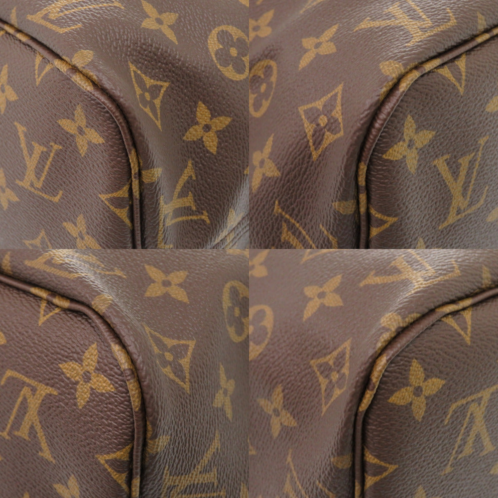 Louis Vuitton Tote Bag M40995 Monogram Canvas Brown Monogram New Neverfull Mm Women Used Authentic