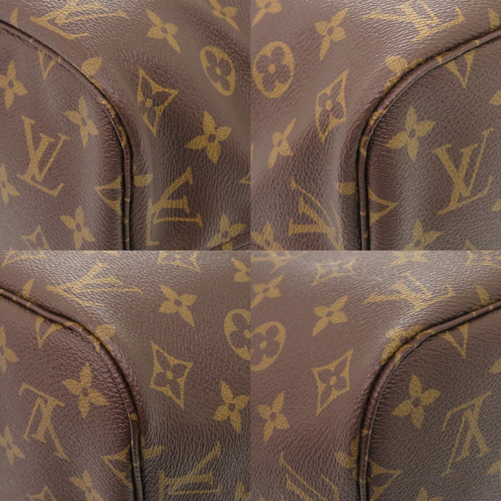 Louis Vuitton Tote Bag M40995 Monogram Canvas Brown Monogram New Neverfull Mm Women Used Authentic