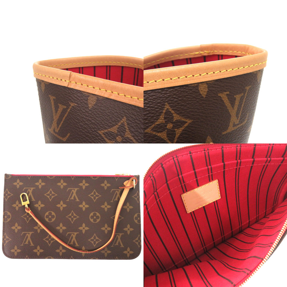 Louis Vuitton Tote Bag M41177 Monogram Canvas Brown Monogram New Neverfull Mm Women Used Authentic