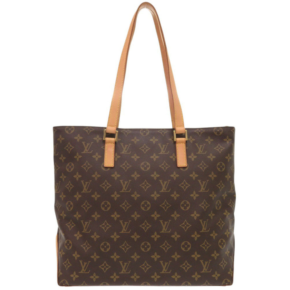 Louis Vuitton Tote Bag M51151 Monogram Canvas Brown Monogram Cabas Mezzo Women Used Authentic