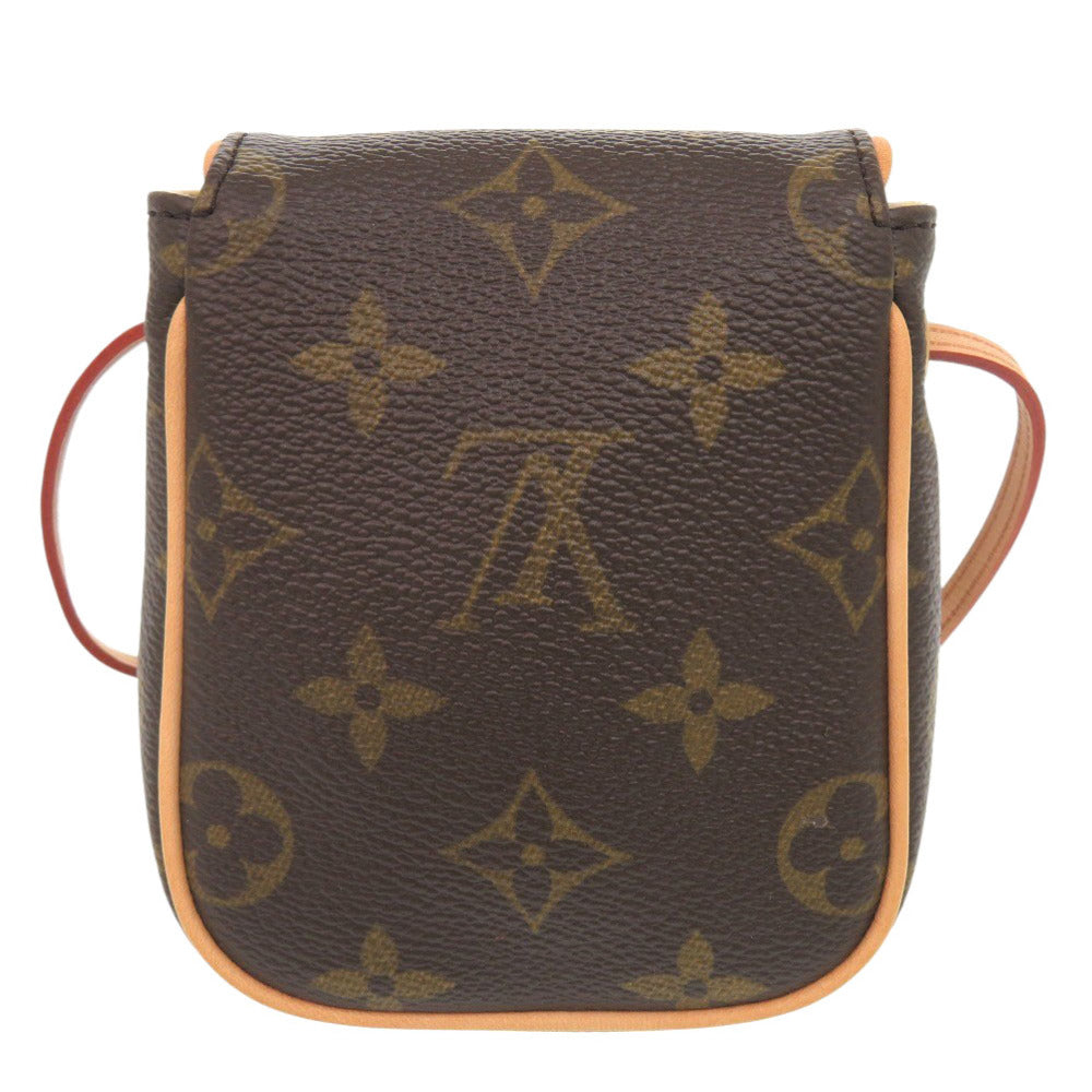 Louis Vuitton Shoulder Bag M60018 Monogram Canvas Brown Monogram Pochette Cancun Women Used Authentic