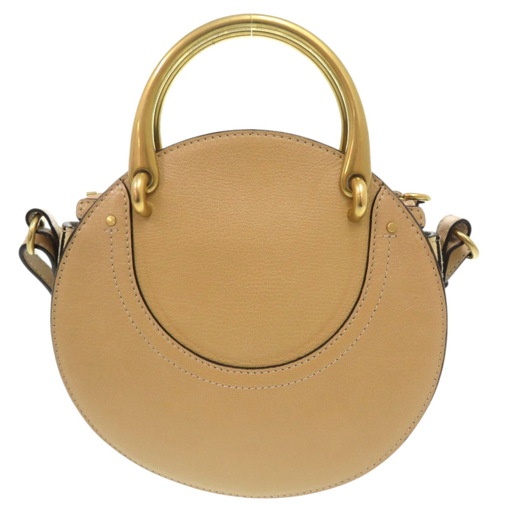 Chloe Shoulder Bag 3 S1331 Hgp Suede, Leather Beige Pixy