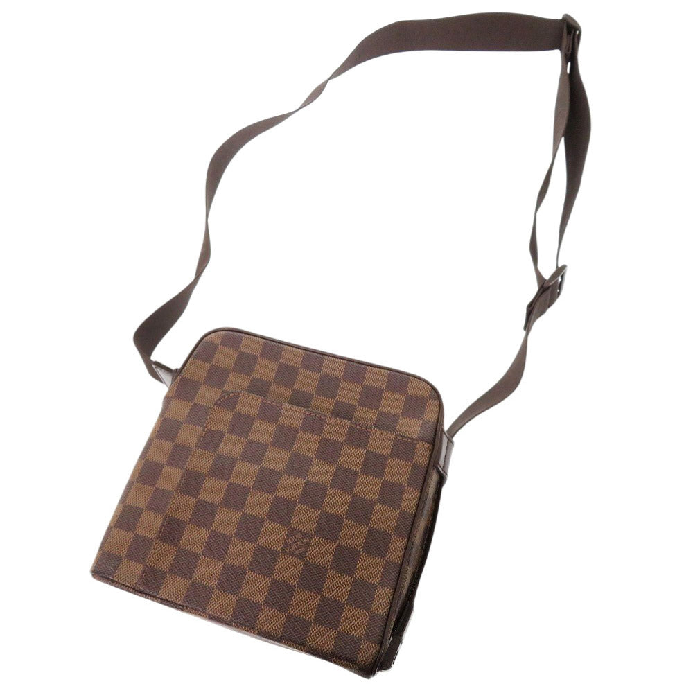 Louis Vuitton Shoulder Bag N41442 Damier Canvas Brown Damier Olaf Pm Unisex(unisex) Used Authentic