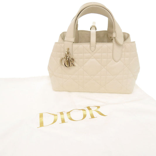 Christian Dior Handbag M2822 Oshj Calfskin Ivory Toujours Small Macrocannage