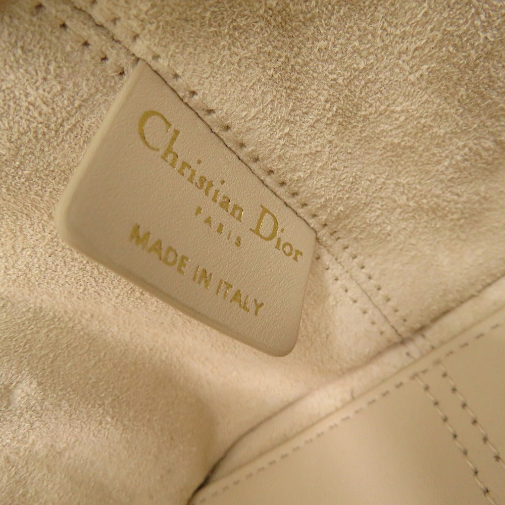 Christian Dior Handbag M2822 Oshj Calfskin Ivory Toujours Small Macrocannage