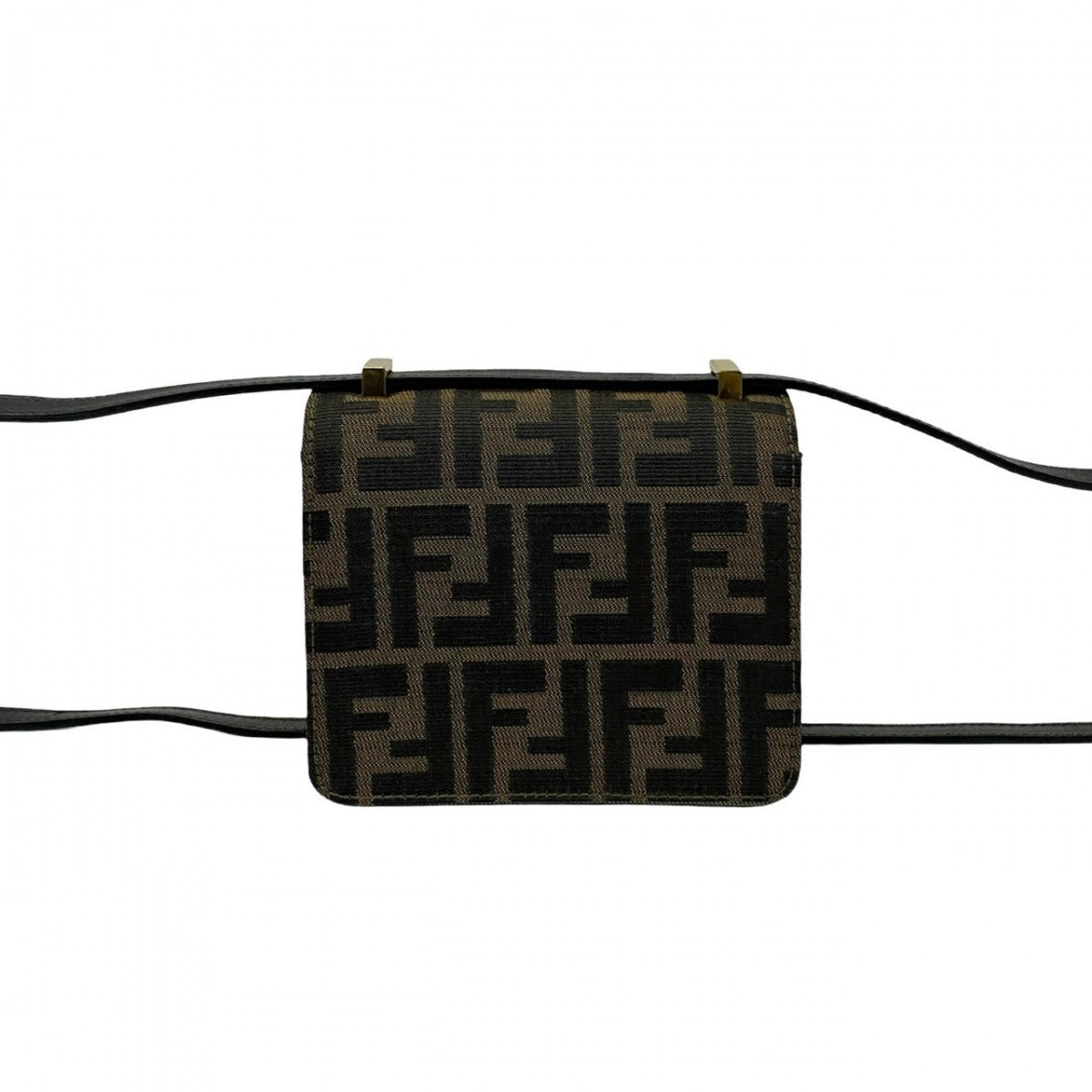 Fendi Shoulder Bag Leather Brown