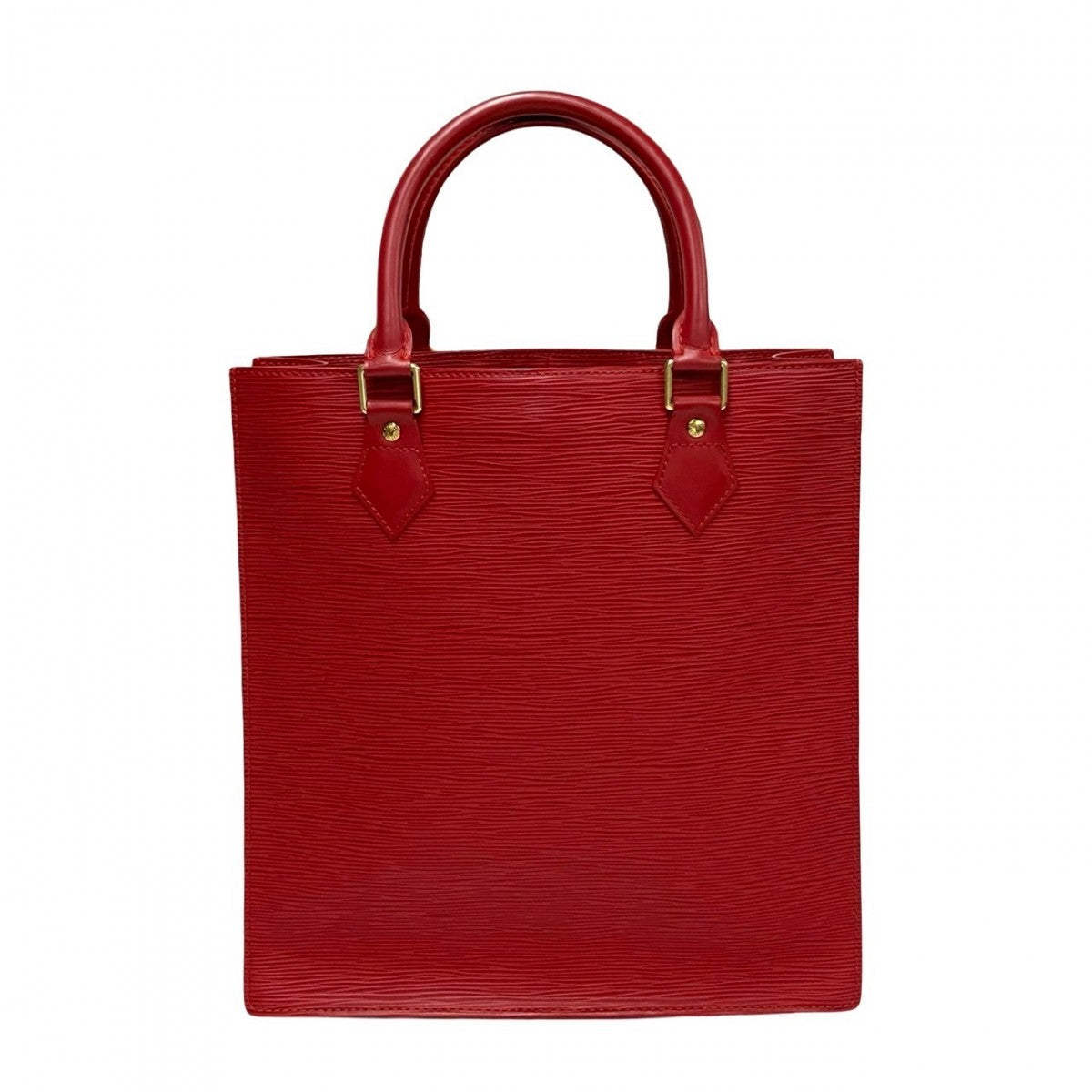 Louis Vuitton Tote Bag Leather Red Epi Sac Plat