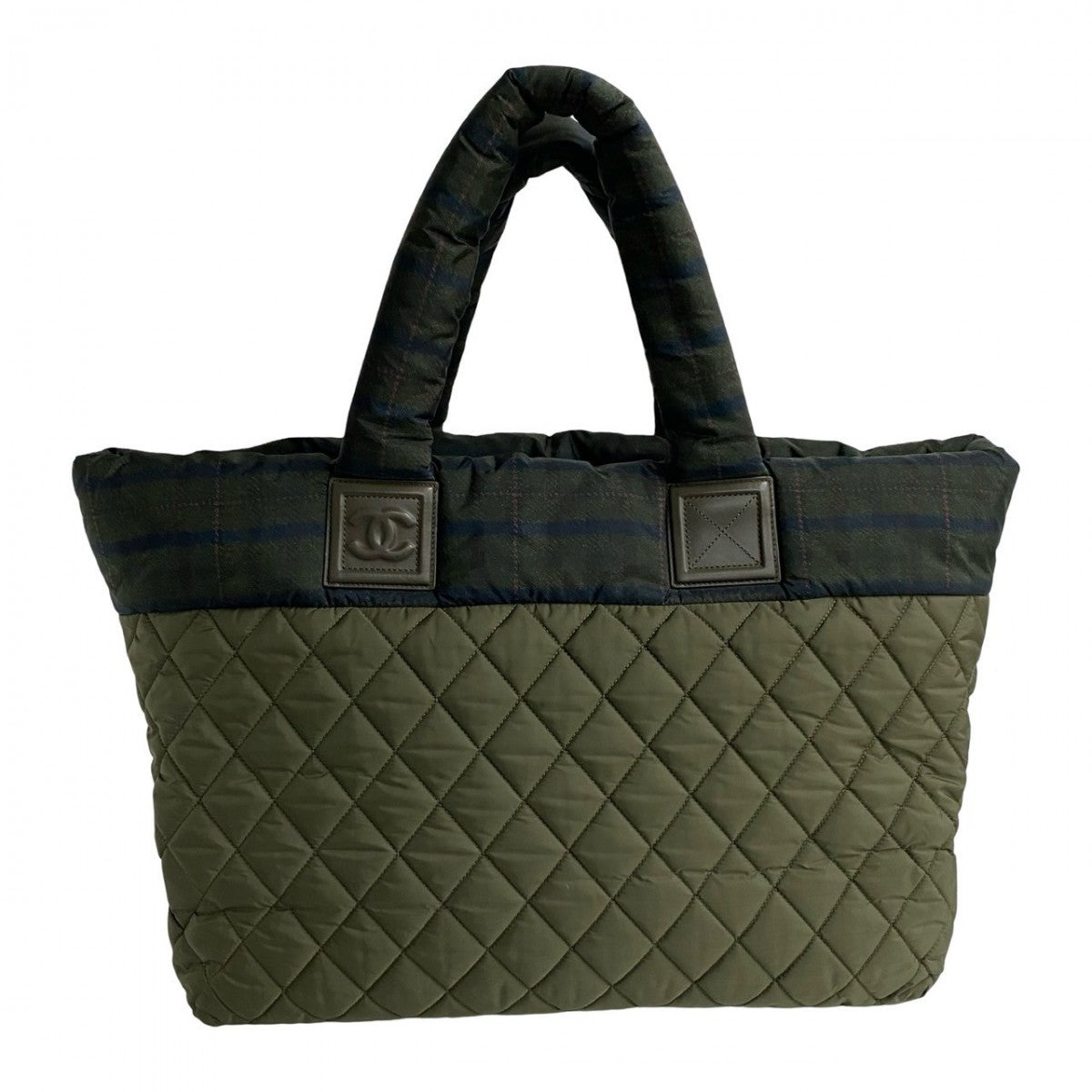 Chanel Tote Bag Nylon Khaki Cococoon