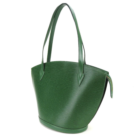 Louis Vuitton Tote Bag M52334 Epi Leather Green Sun Jack Shopping Women Used Authentic