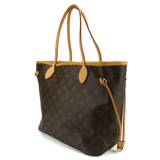 Louis Vuitton Tote Bag M40156 Monogram Brown Neverfull Mm Monogram Women Used Authentic